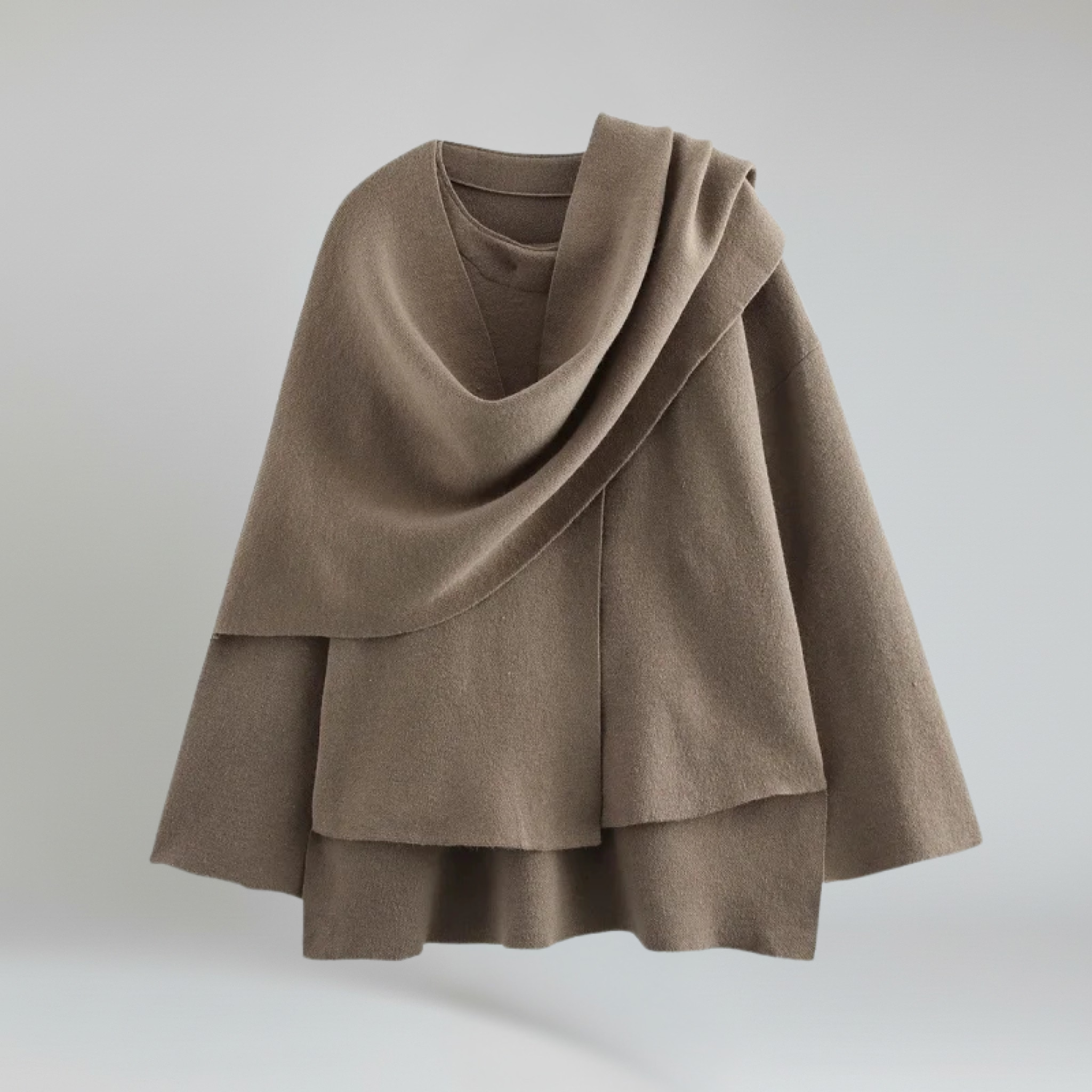 Abrigo de invierno – Tejido de felpa – Estilo chic de entretiempo 0