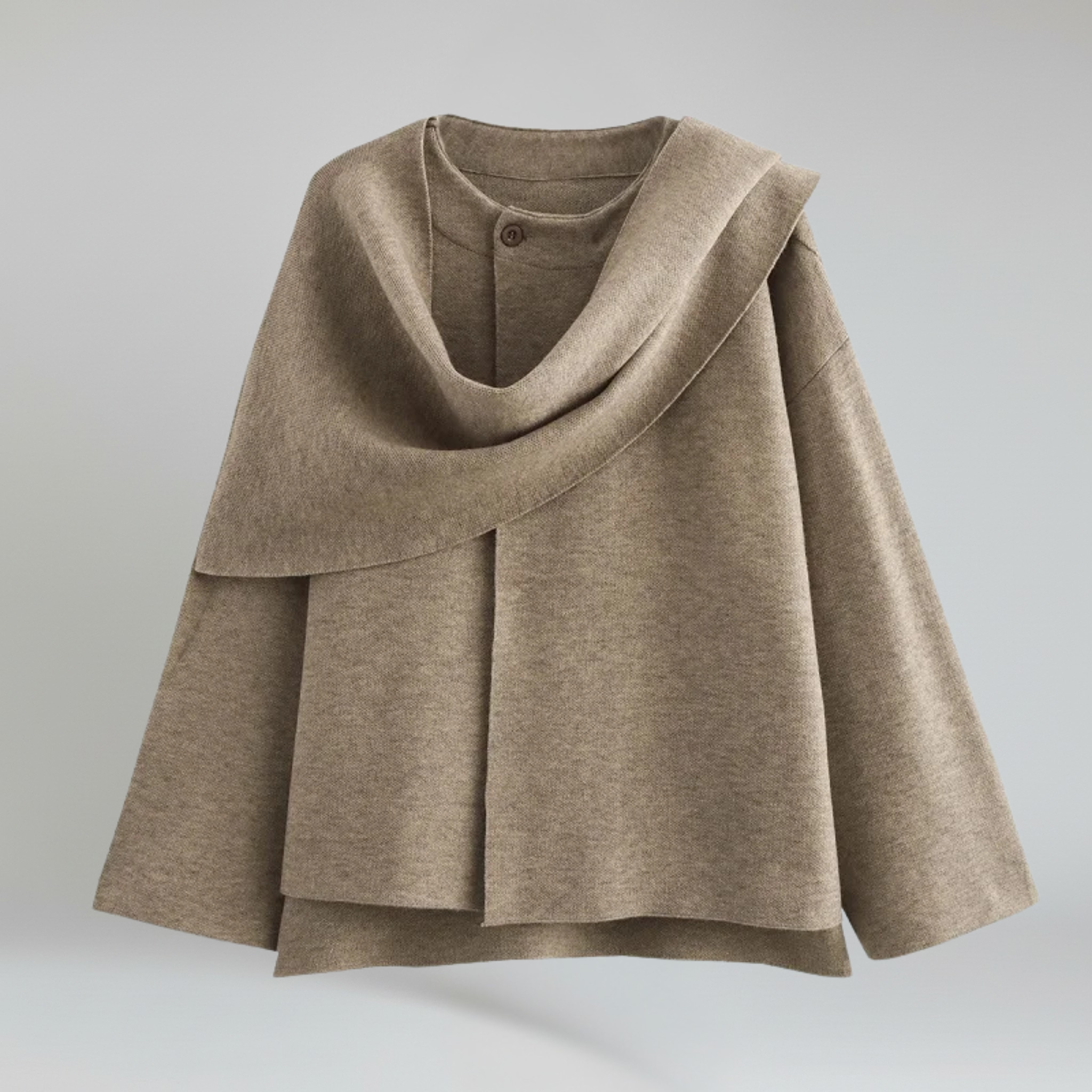 Abrigo de invierno – Tejido de felpa – Estilo chic de entretiempo 3