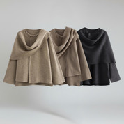 Abrigo de invierno – Tejido de felpa – Estilo chic de entretiempo 5