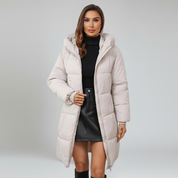 Abrigo largo de plumas – Aislamiento grueso – Estilo informal de invierno 1