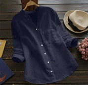 Blusa abotonada – Corte relajado – Estilo casual para el día a día 8