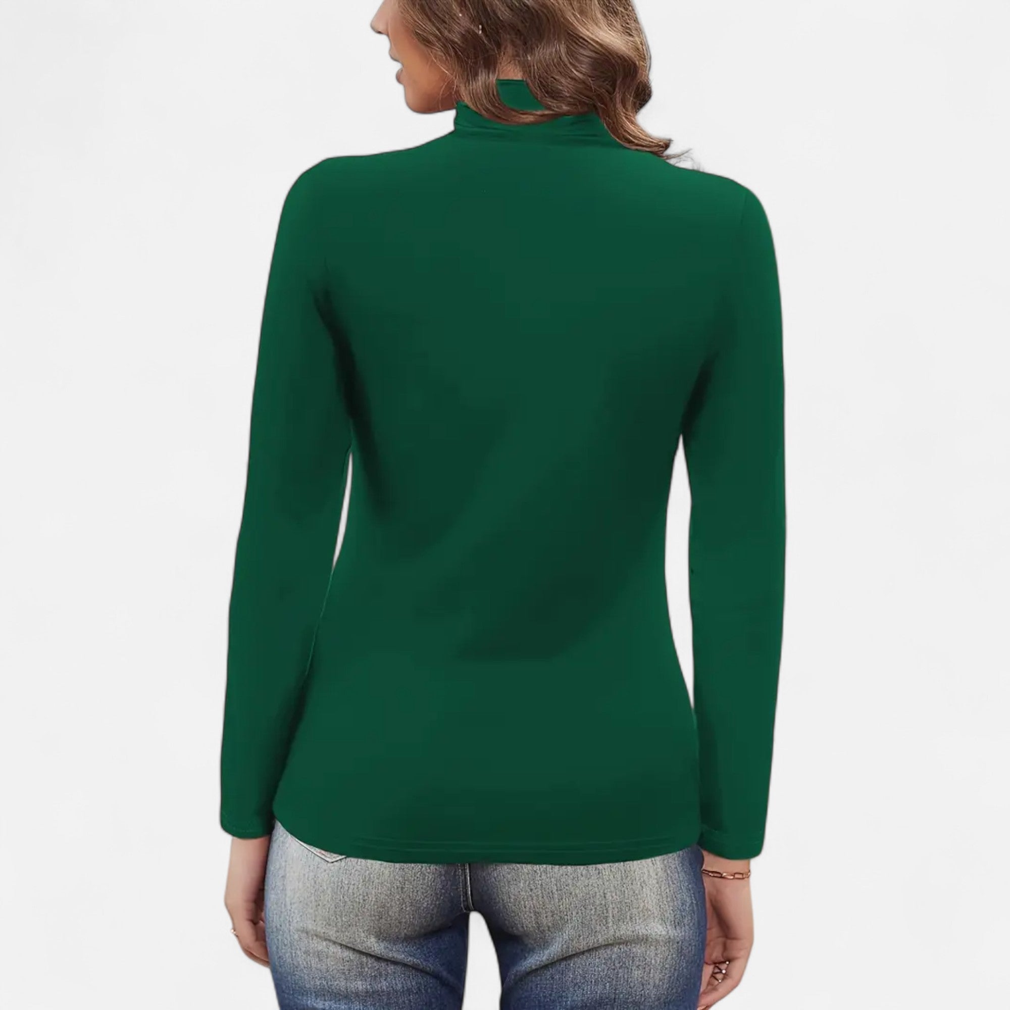 Blusa de cuello alto con detalle fruncido: estilo elegante para ir a la oficina o a la cena. 5