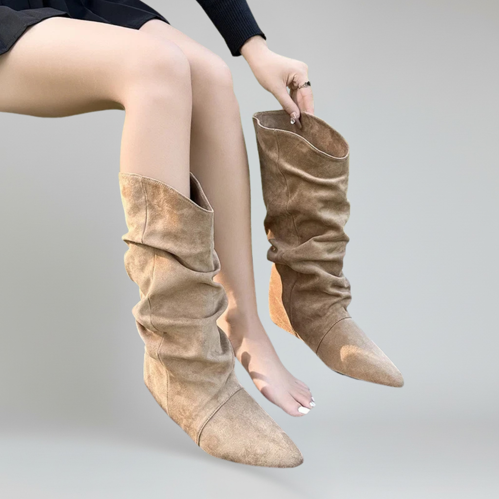 Botas altas hasta el muslo para mujer 1