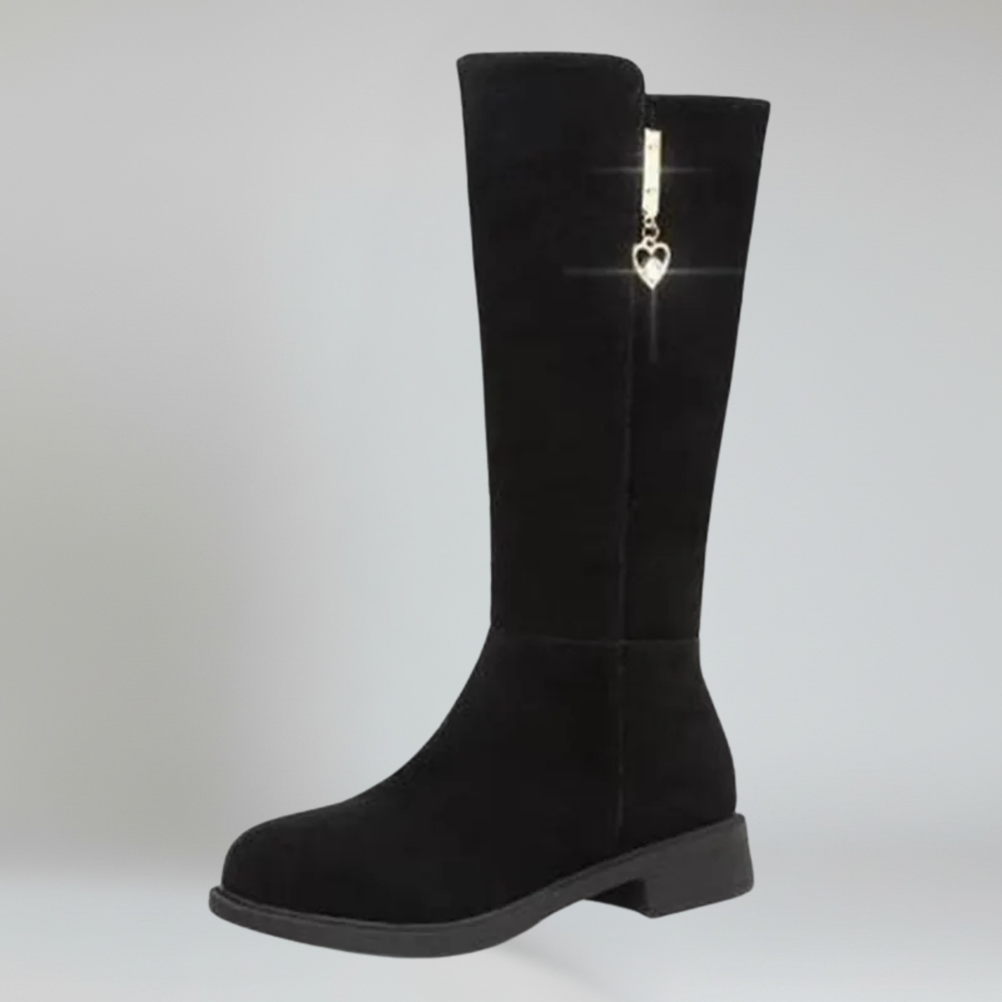 Botas altas hasta el muslo para mujer negras 2