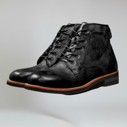 Botas de hombre – Punta redonda retro – Estilo versátil para el día a día 0