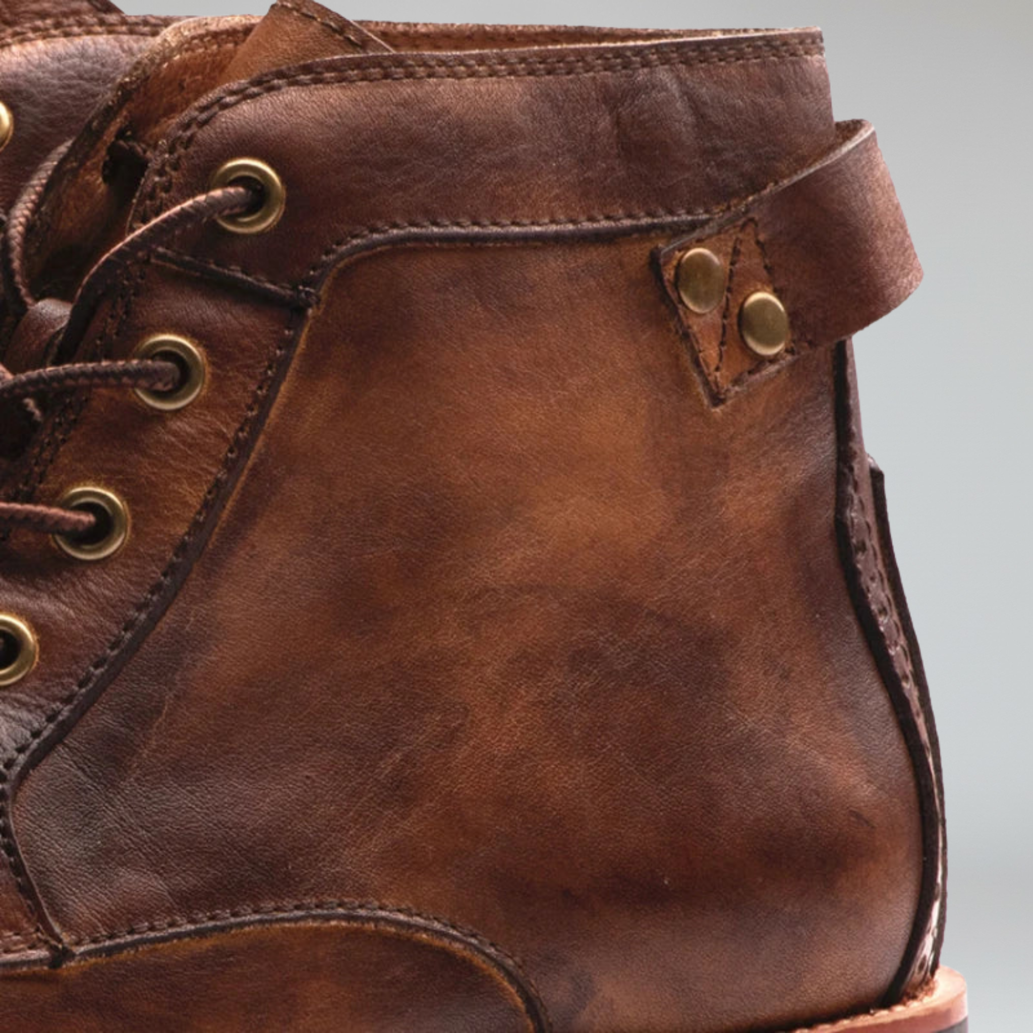 Botas de hombre – Punta redonda retro – Estilo versátil para el día a día 5