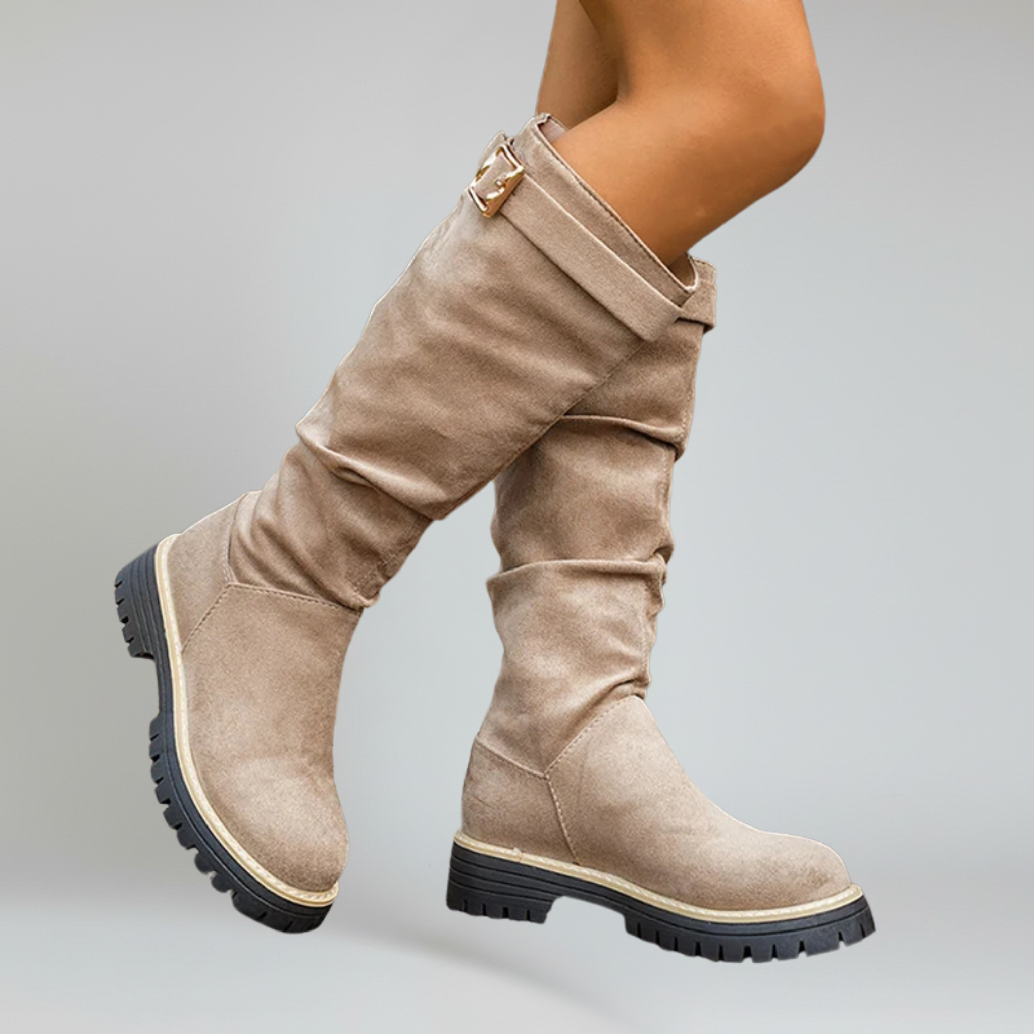 Botas negras hasta la rodilla para mujer 0