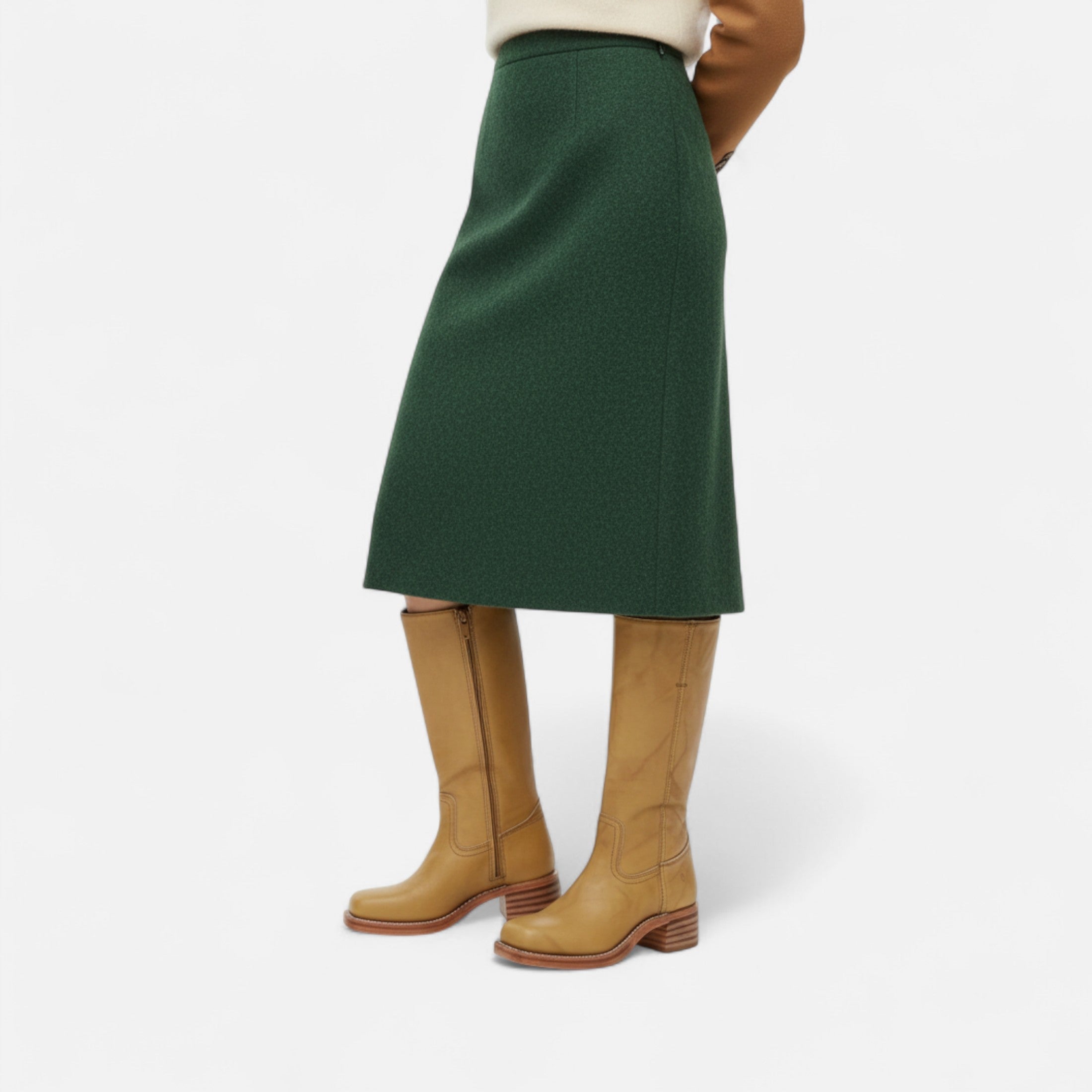 Botas vaqueras hasta la rodilla – Tacón grueso – Estilo western chic 8