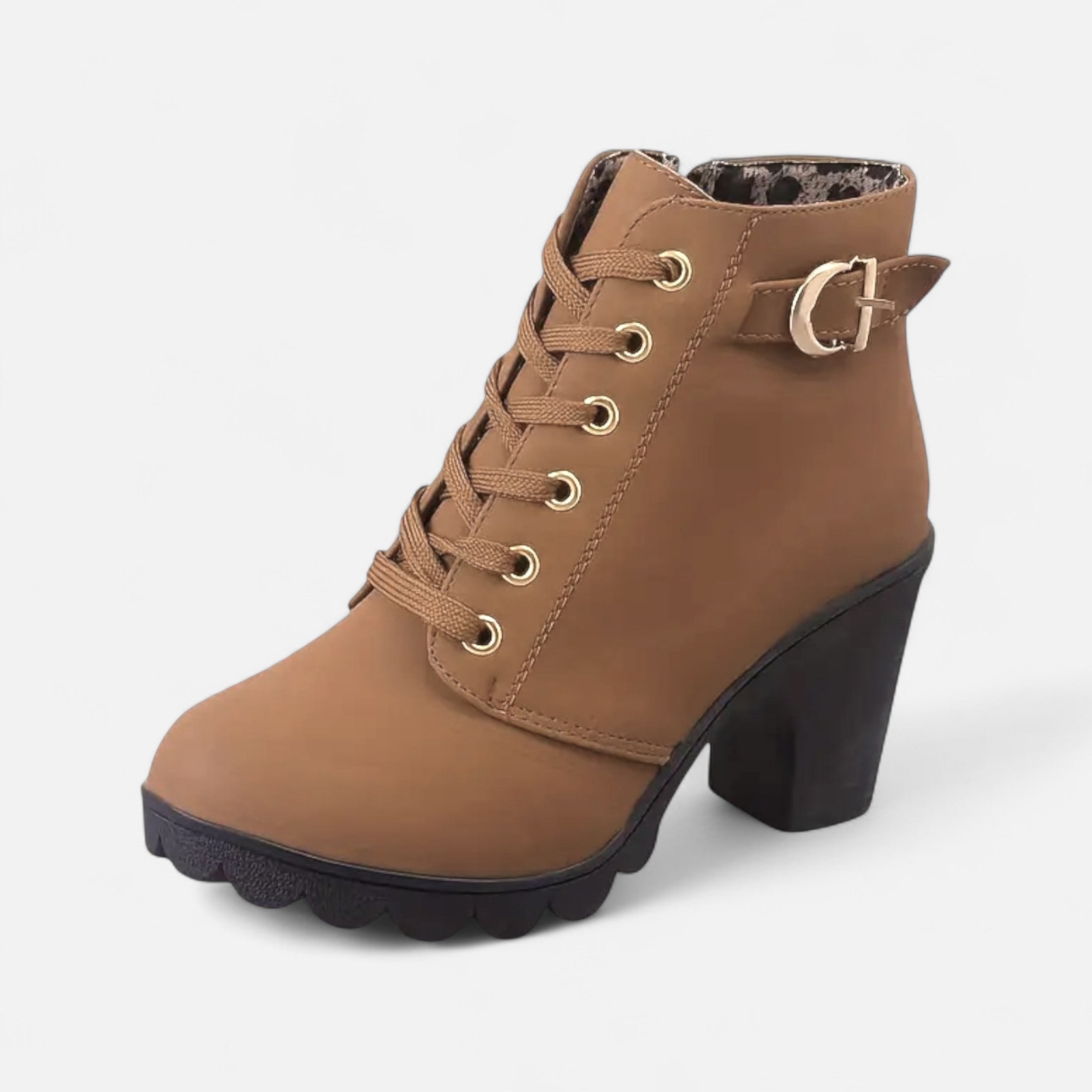 Botines de tacón cuadrado: estilo urbano chic para mujer 3