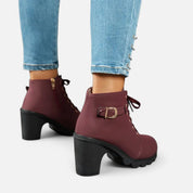 Botines de tacón cuadrado: estilo urbano chic para mujer 6