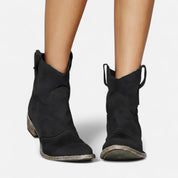 Botines de tacón cuadrado bajo: estilo elegante de invierno 4