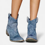 Botines de tacón cuadrado bajo: estilo elegante de invierno 6