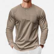 Camisa Henley de manga larga – Corte ajustado – Estilo casual versátil 10