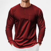 Camisa Henley de manga larga – Corte ajustado – Estilo casual versátil 6