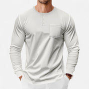 Camisa Henley de manga larga – Corte ajustado – Estilo casual versátil 9