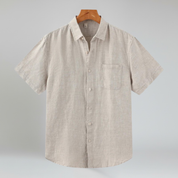 Camisa de lino (manga corta) 0