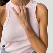 Camiseta de tirantes acanalada – Punto sin mangas – Estilo casual diario 7