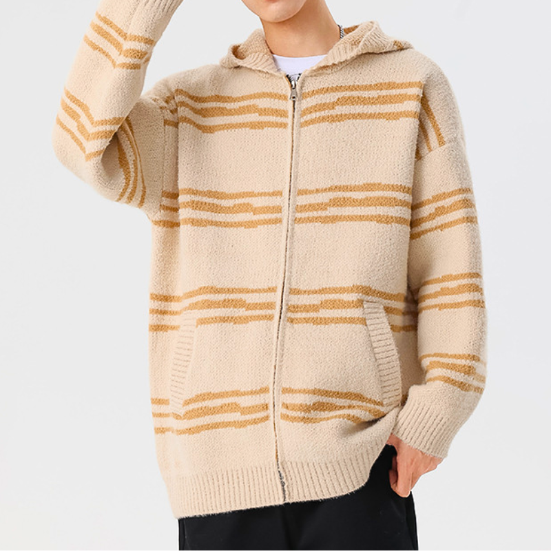 Cárdigan con capucha de punto suave para un invierno cómodo e informal 9