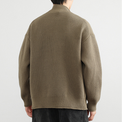 Cárdigan con cremallera – Punto texturizado – Básico informal elegante 2