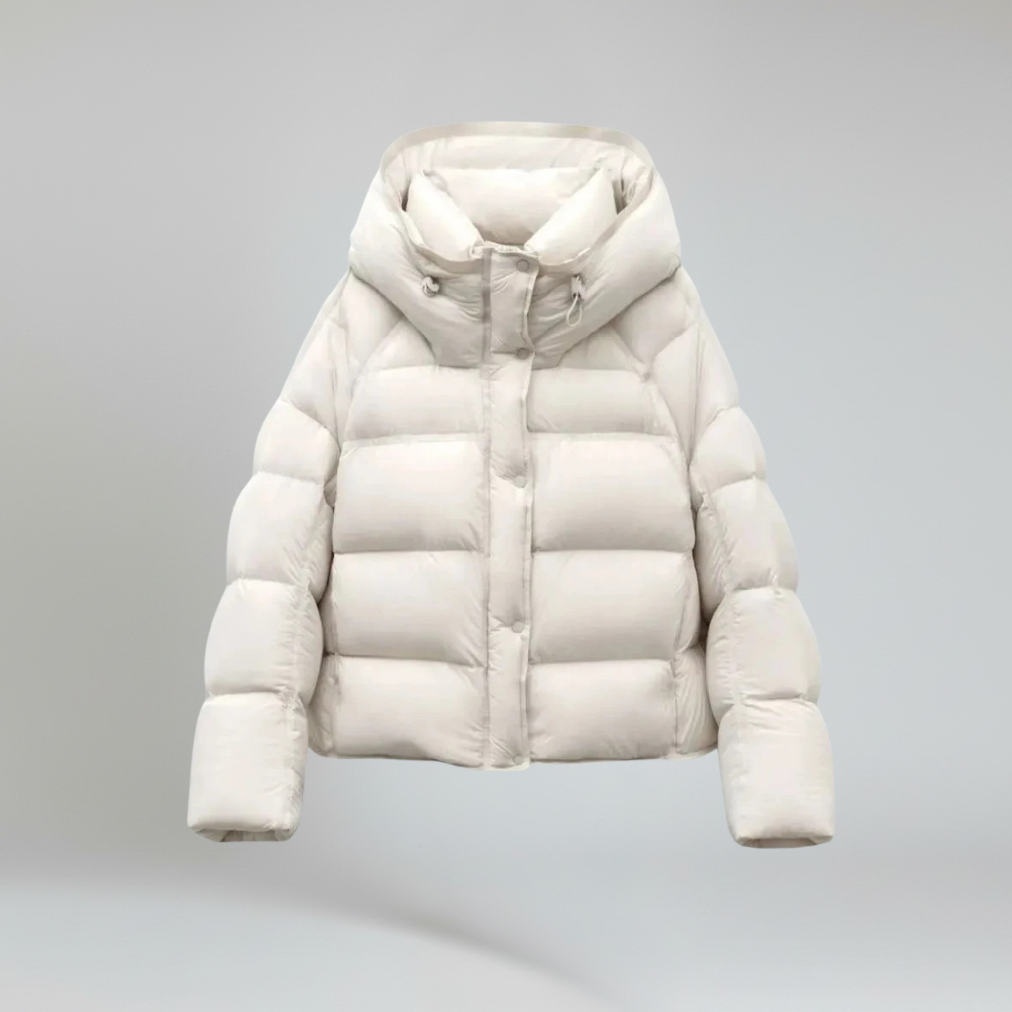 Chaqueta acolchada con capucha – Suave relleno de algodón – Elegante capa de invierno 0