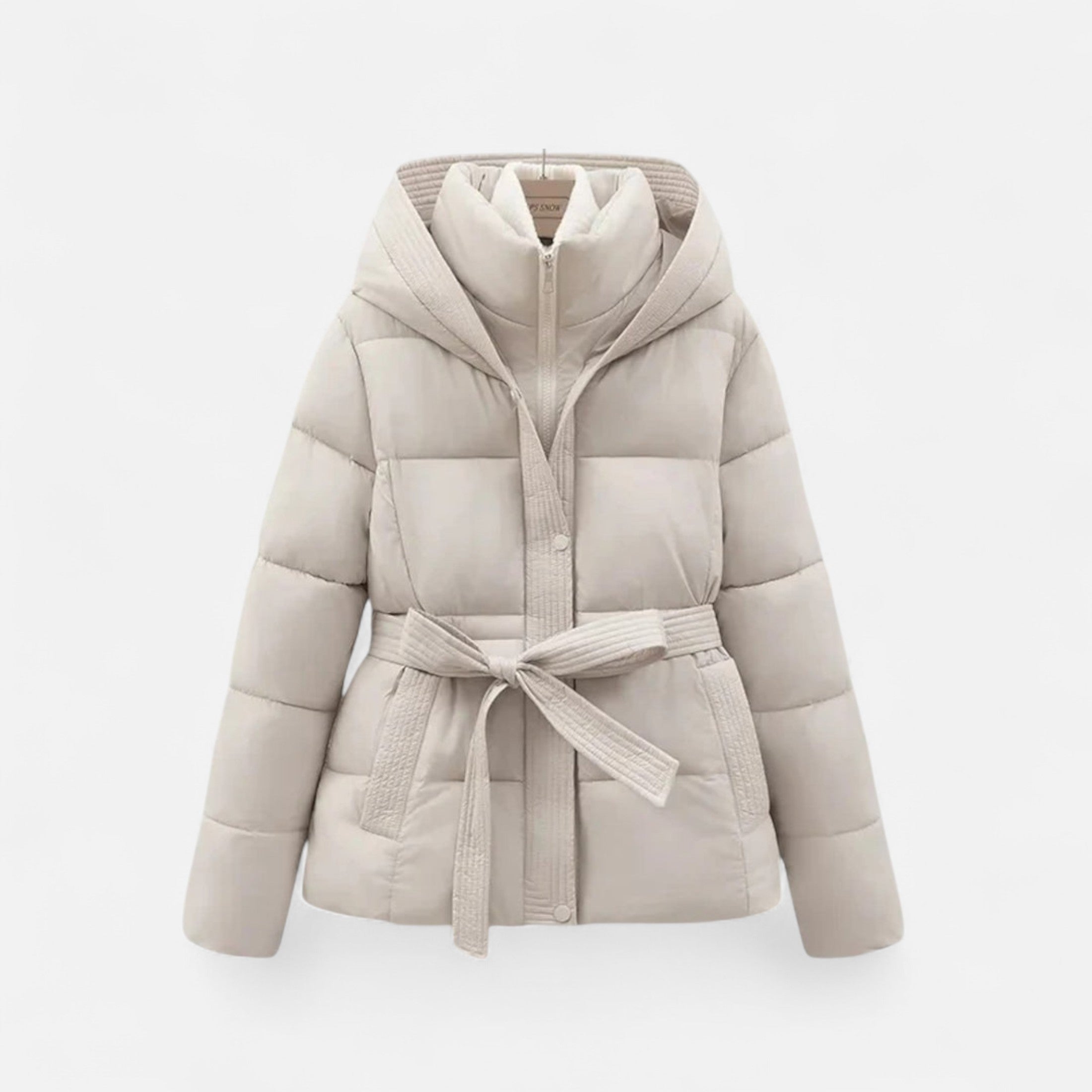 Chaqueta acolchada con cinturón: prenda esencial y elegante para el invierno. 3