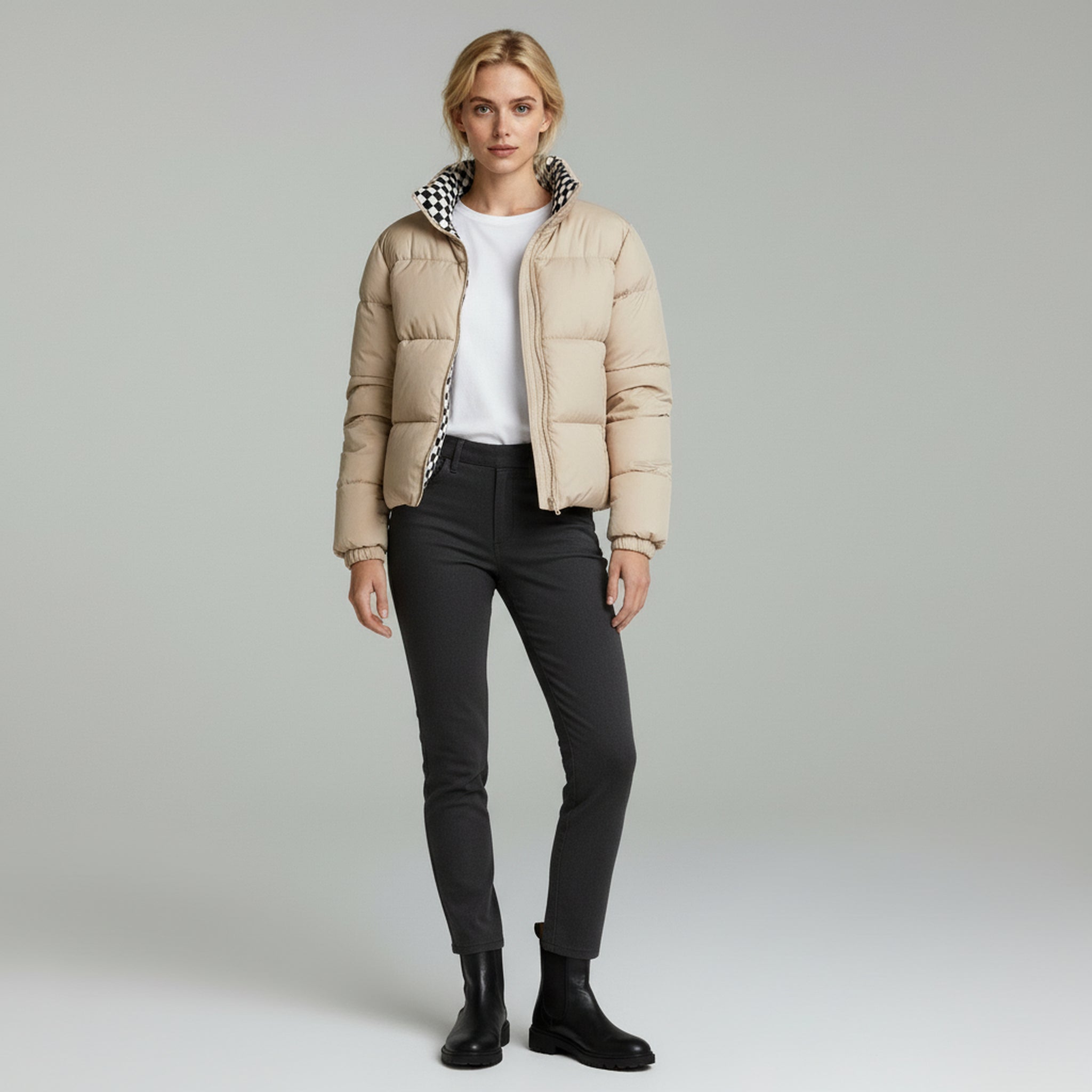 Chaqueta acolchada de invierno para mujer. 1