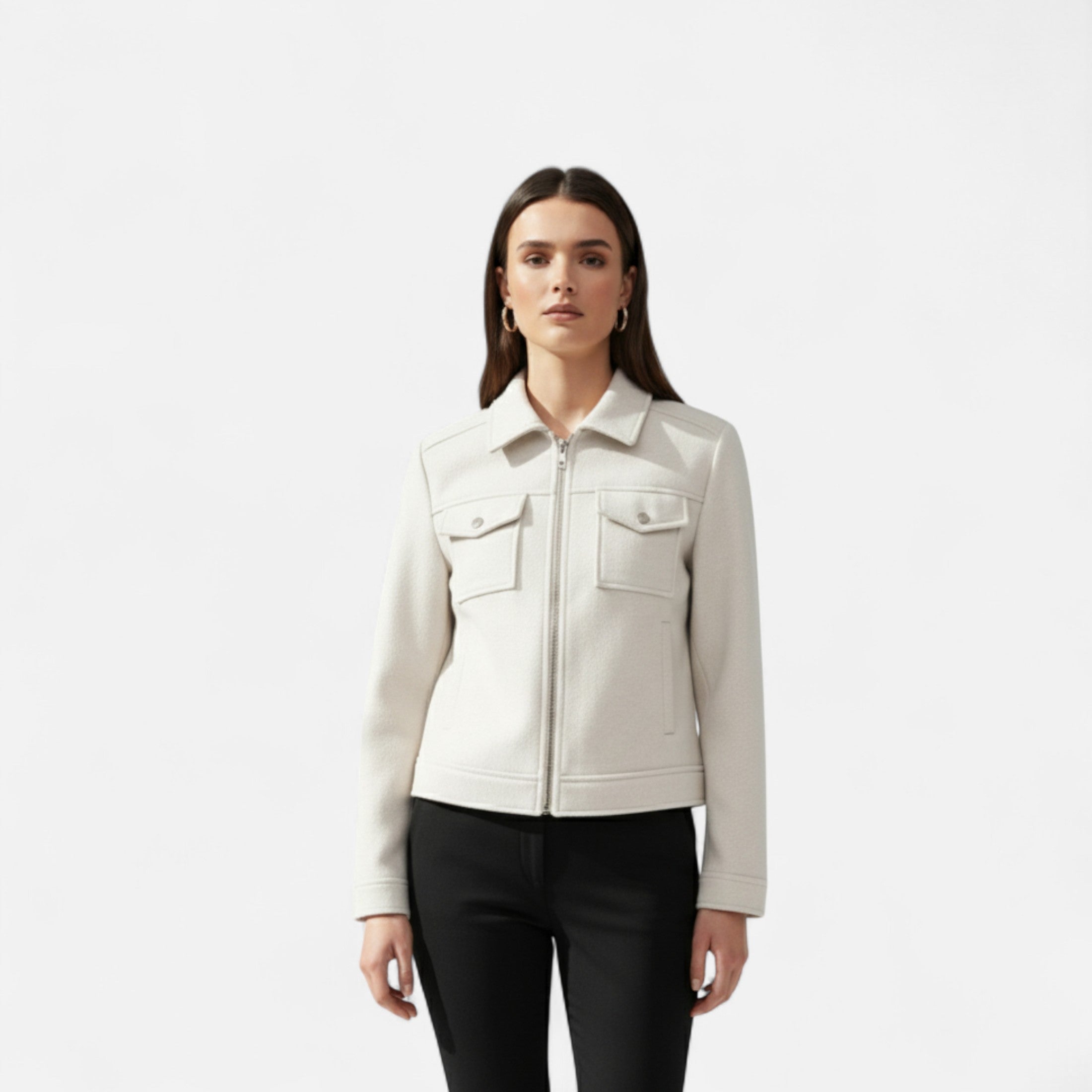 Chaqueta con cuello de solapa – Diseño ligero – Imprescindible elegante para el invierno 1