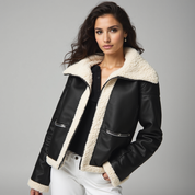 Chaqueta con forro de piel de oveja – Estilo urbano de invierno 8