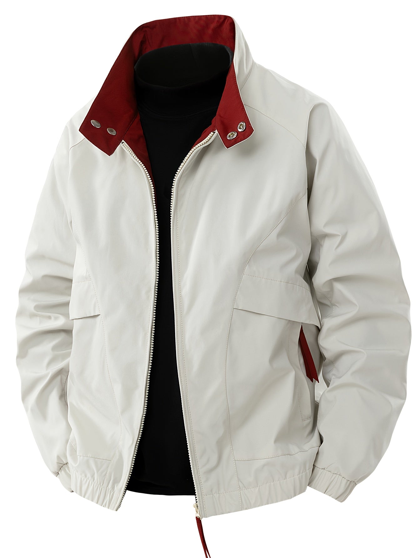 Chaqueta cortavientos ligera e impermeable de estilo urbano e informal. 0