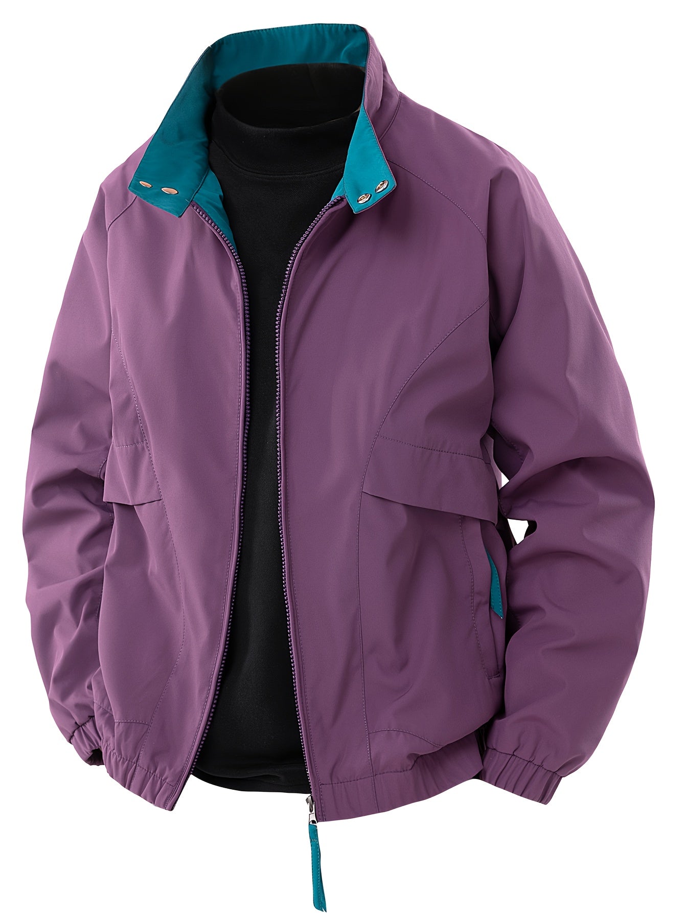 Chaqueta cortavientos ligera e impermeable de estilo urbano e informal. 8