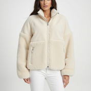 Chaqueta de felpa de peluche – Corte extragrande – Estilo invernal acogedor 1