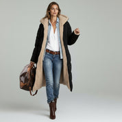 Chaqueta de invierno de doble cara – Relleno de algodón grueso – Estilo elegante 2