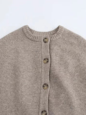 Chaqueta de mujer con diseño de capa de punto 4