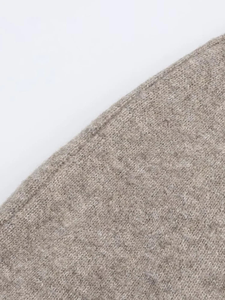 Chaqueta de mujer con diseño de capa de punto 7