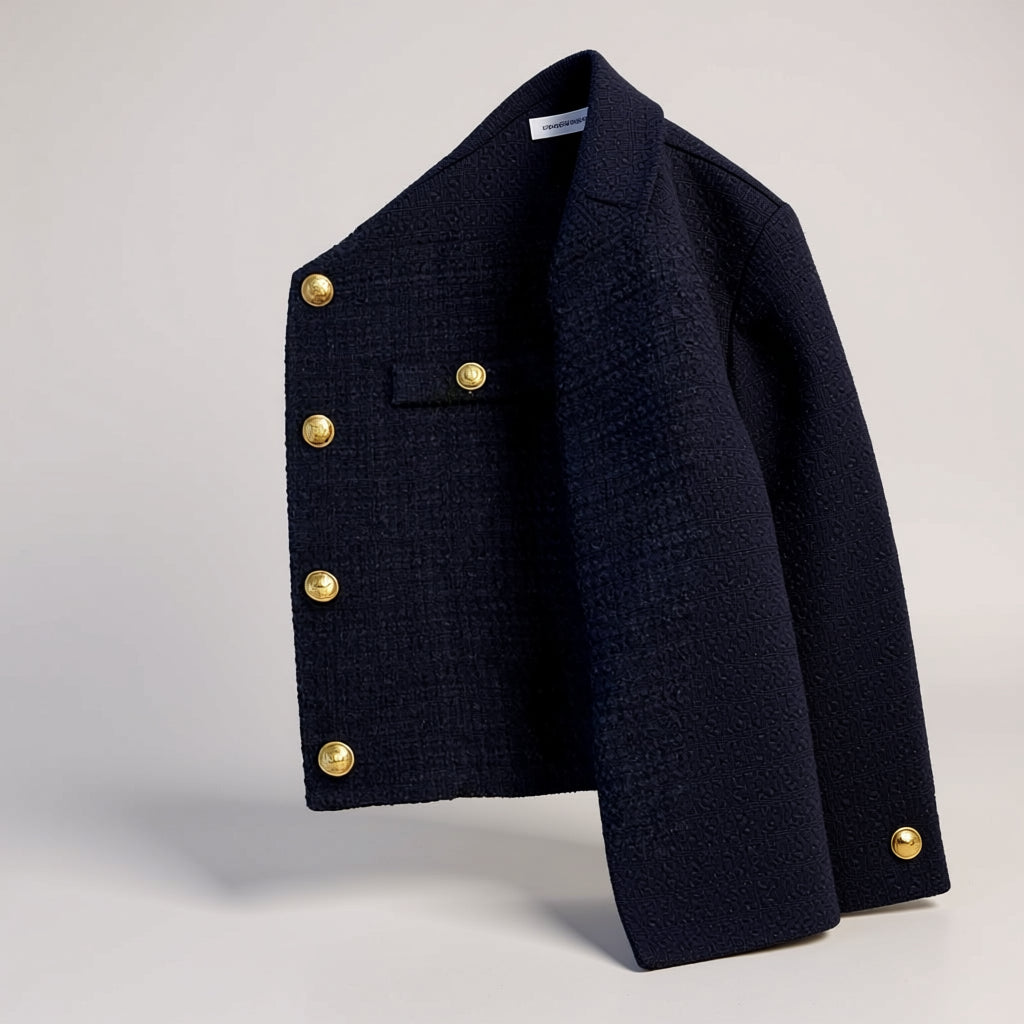 Chaqueta de traje con diseño de empalme: look elegante para la oficina o informal 3