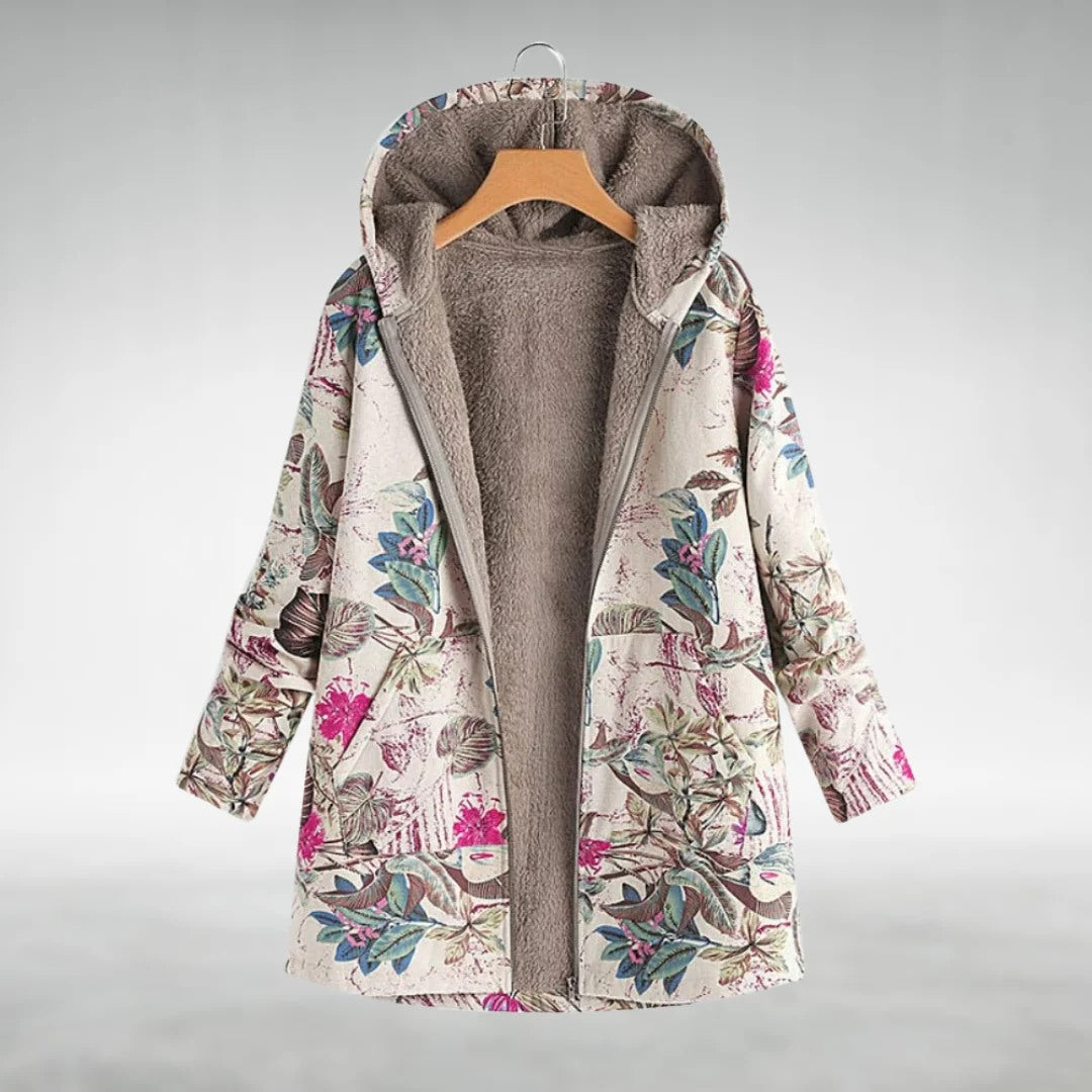 Chaqueta polar con estampado floral: una capa acogedora para el día a día 0