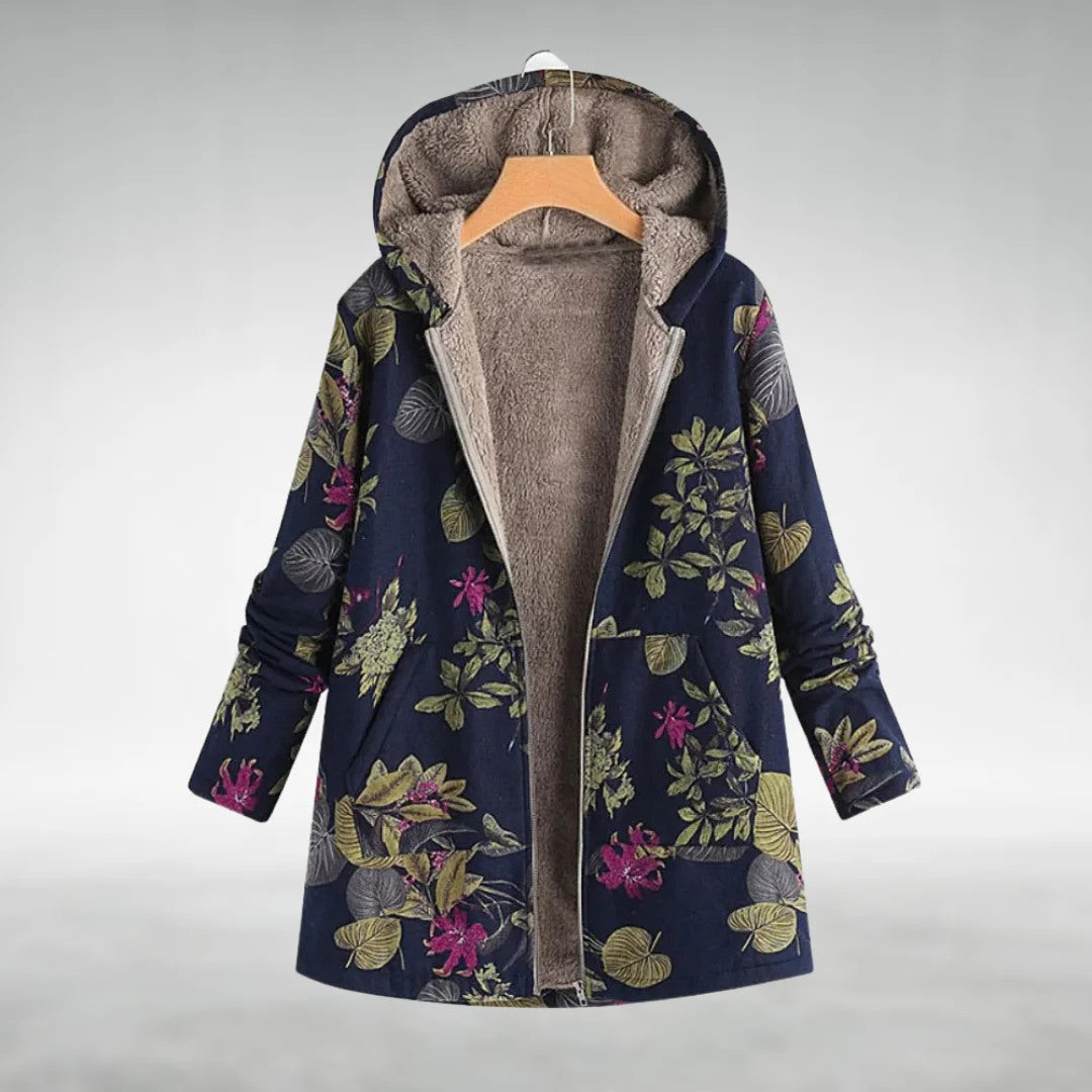 Chaqueta polar con estampado floral: una capa acogedora para el día a día 3