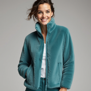Chaqueta polar de textura ultrasuave para un estilo informal y cómodo en invierno. 3