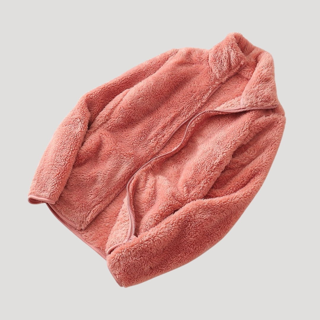 Chaqueta polar de textura ultrasuave para un estilo informal y cómodo en invierno. 4