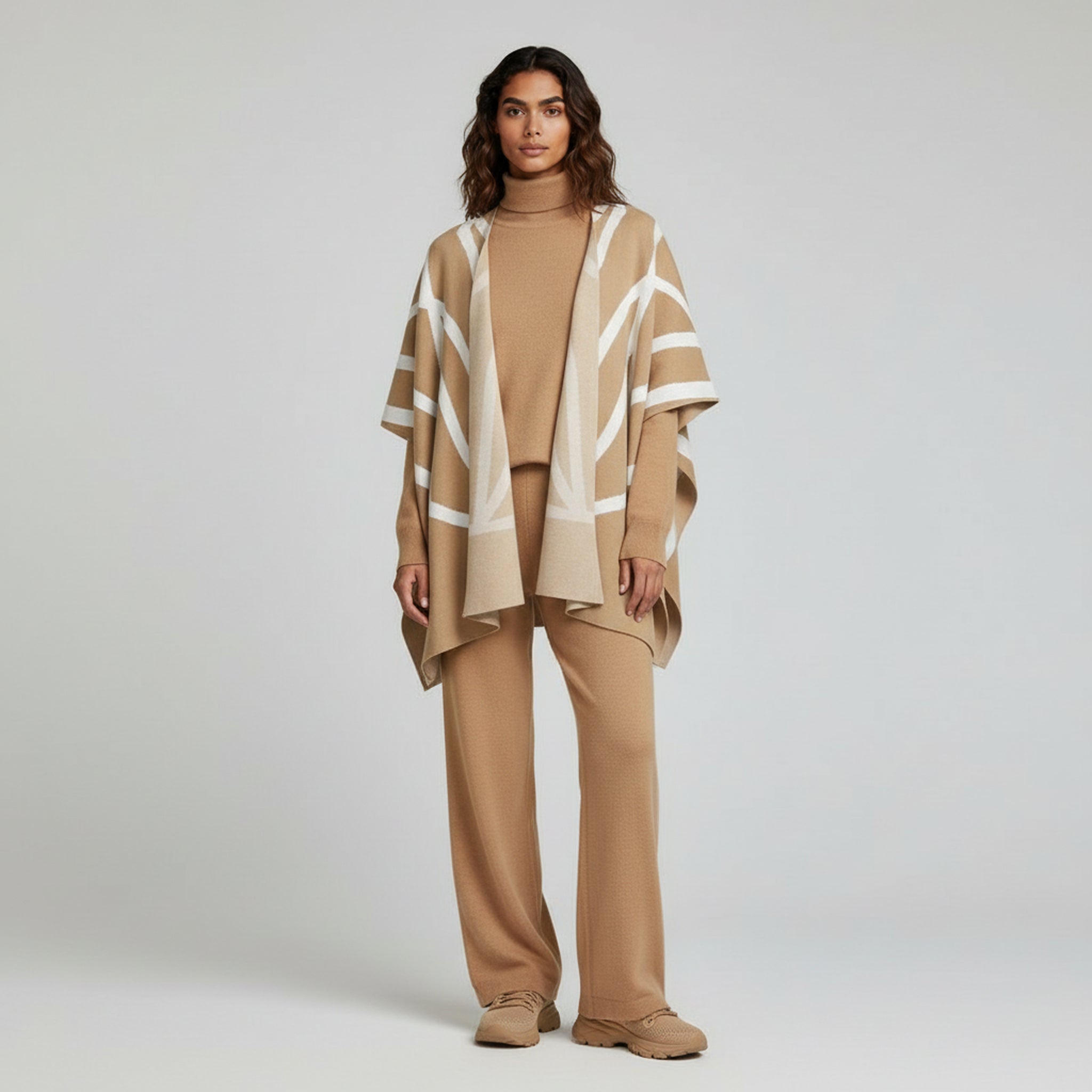 Conjunto de punto de 3 piezas: look de descanso de lujo 0