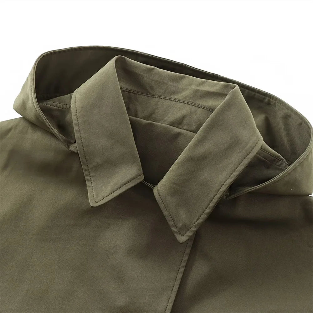 Gabardina negra para mujer 3