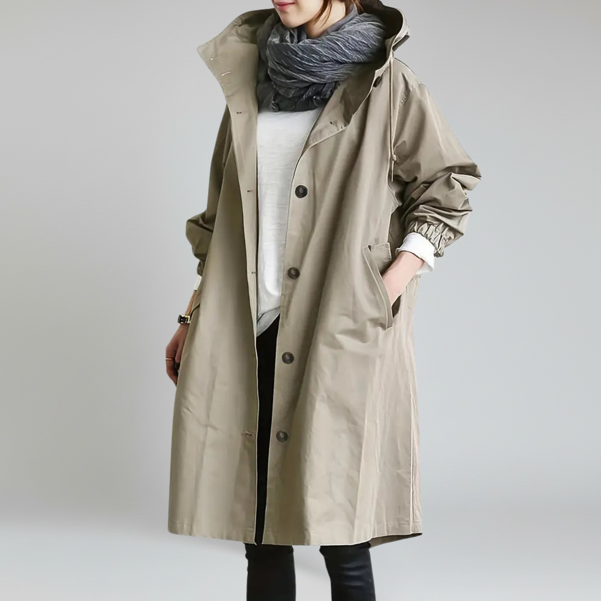 Impermeable – Corte extragrande – Estilo urbano ligero 0