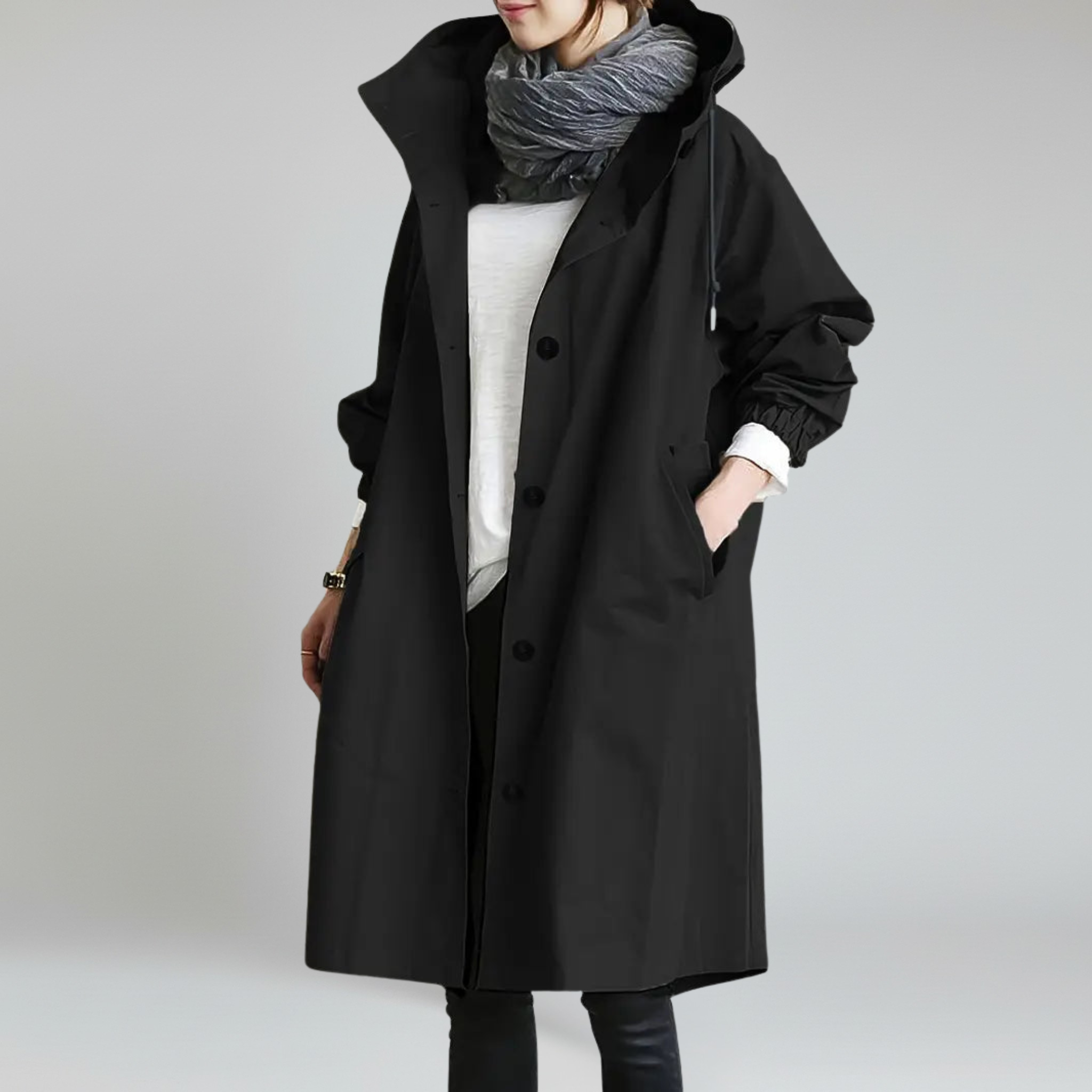 Impermeable – Corte extragrande – Estilo urbano ligero 3