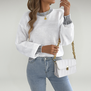 Jersey de punto con diseño de rayas: una prenda esencial para el otoño. 6