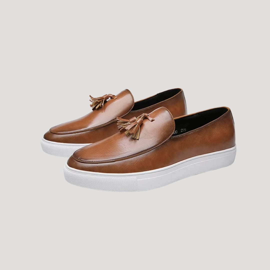 Mocasines para hombre con detalle de borlas: ropa informal elegante para el día a día 0