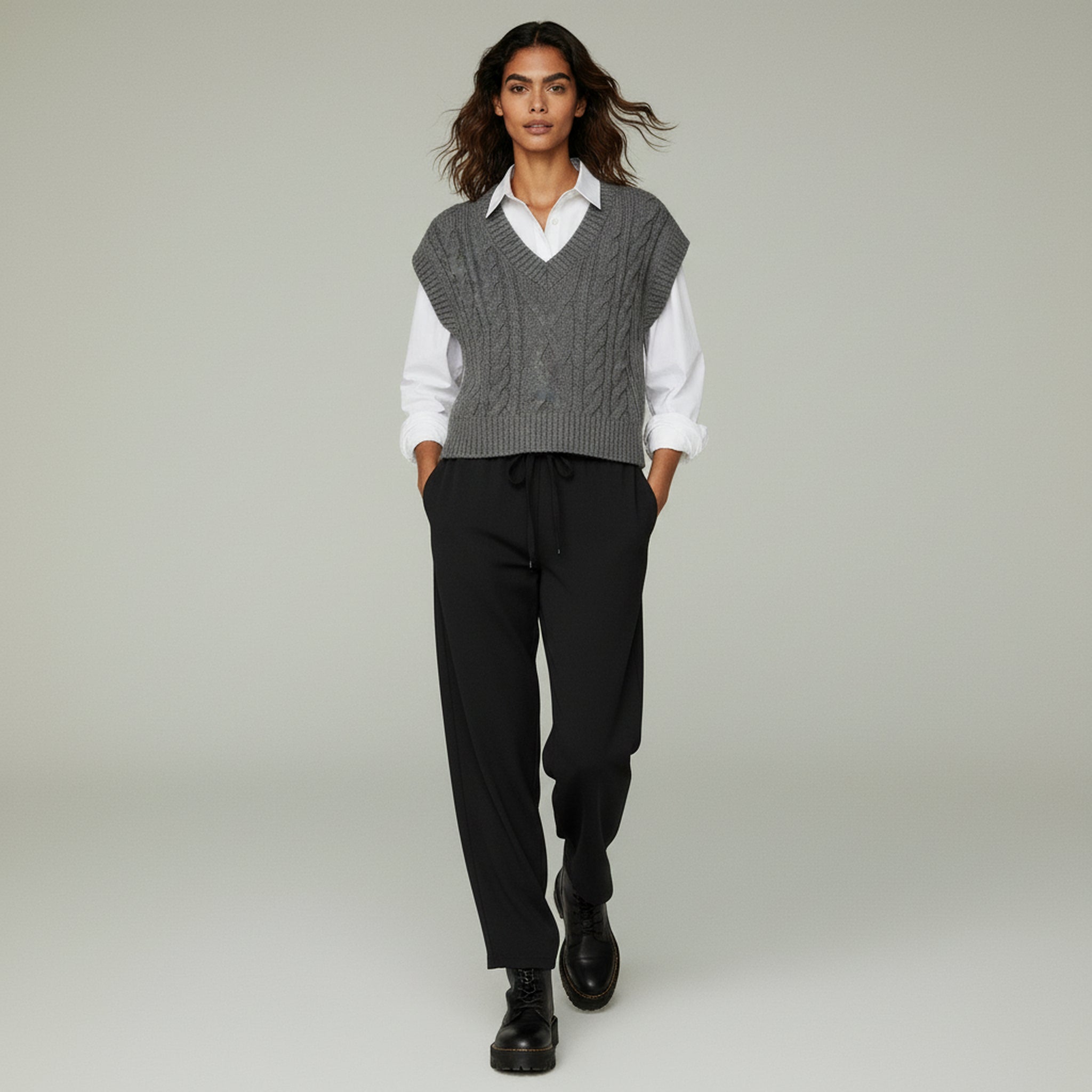 Pantalones Palazzo – Textura Plisada – Estilo Cómodo para Descansar 1