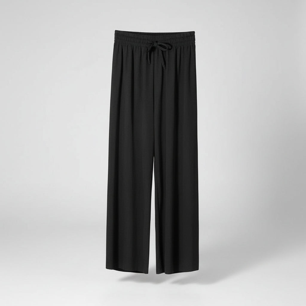 Pantalones Palazzo – Textura Plisada – Estilo Cómodo para Descansar 2