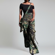 Pantalones cargo con bolsillo desmontable y cintura alta. Estilo urbano. 8