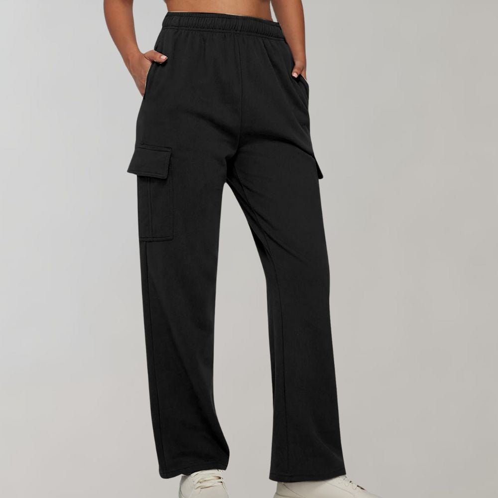Pantalones cargo con bolsillos de solapa 0