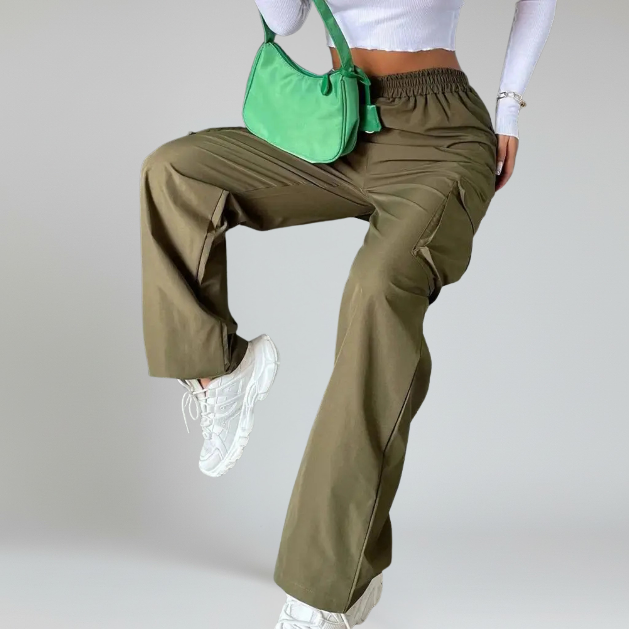 Pantalones cargo modernos para mujer 2